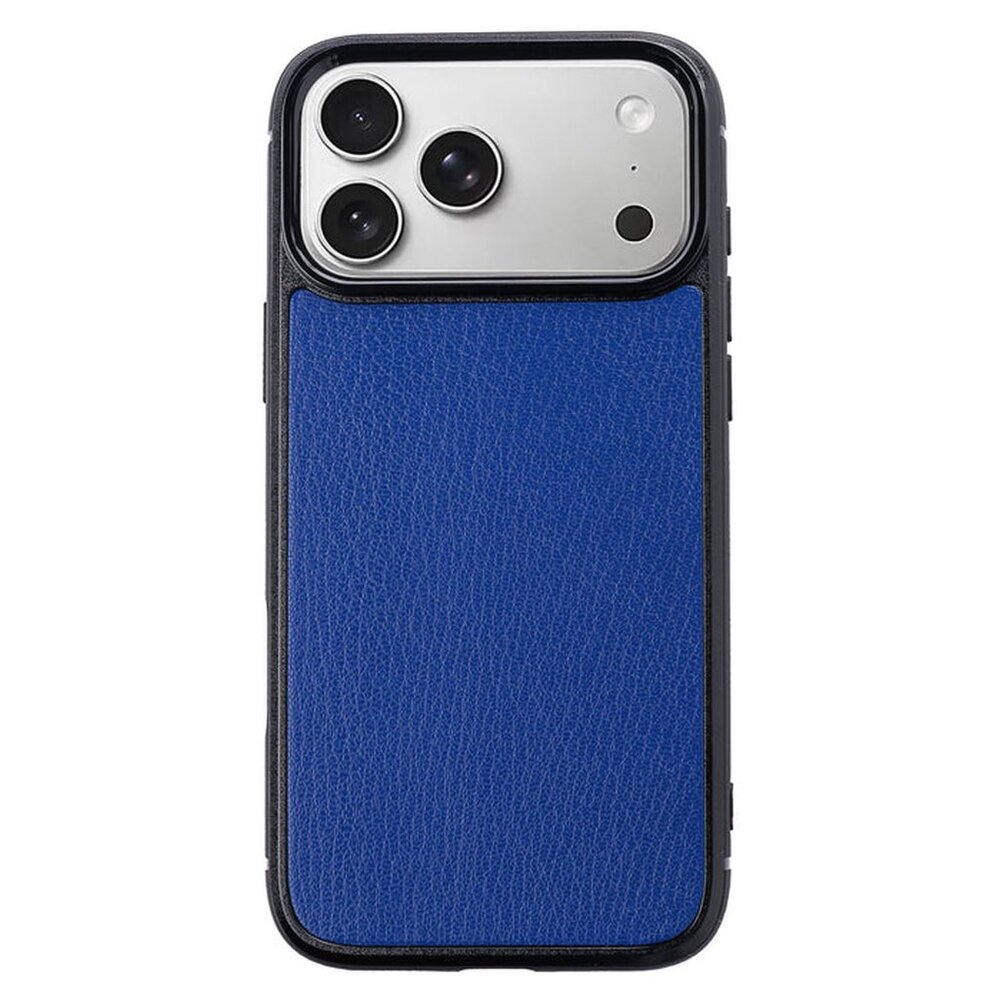 iPhone 17 Pro / Pro Max Goatskin Leather Case in Admiral Blue – Luxury Slim